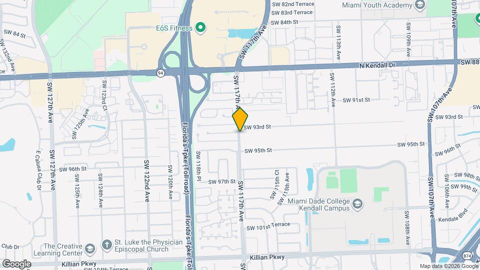 9335 SW 117th Ave Mapa y Detalles de la Ubicación