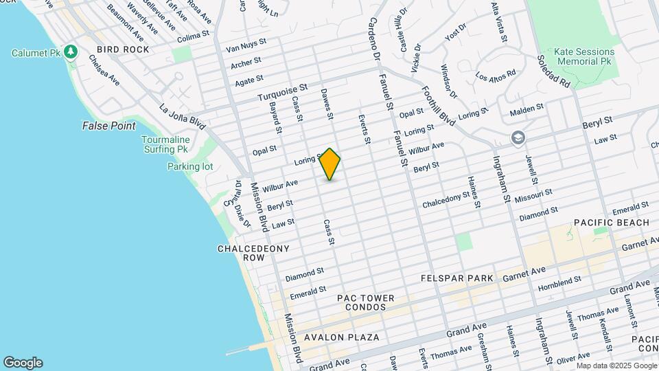 1032 Beryl St Mapa y Detalles de la Ubicación
