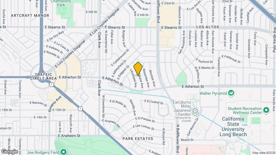 1881 Tulane Ave Mapa y Detalles de la Ubicación