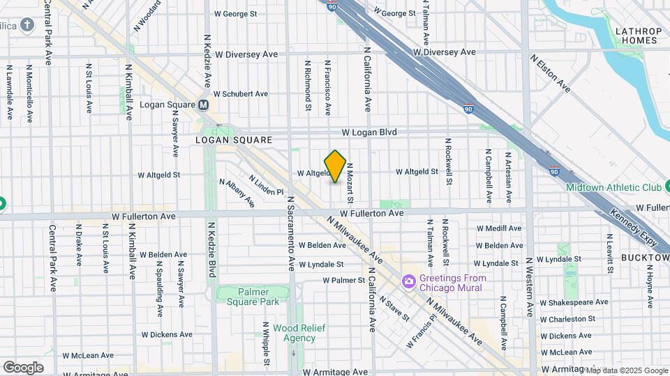 2437 N Francisco Ave Map and Location Details