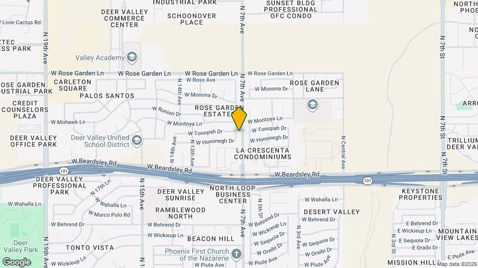 20419 N 8th Ave Mapa y Detalles de la Ubicación