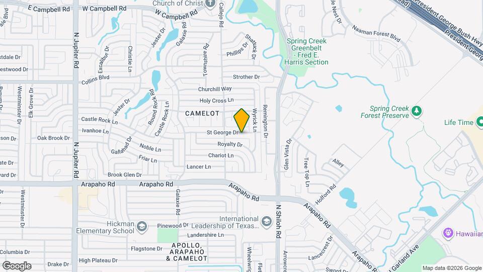 2614 St George Dr Map and Location Details