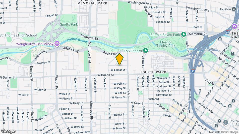 1935 W McKinney St Mapa y Detalles de la Ubicación