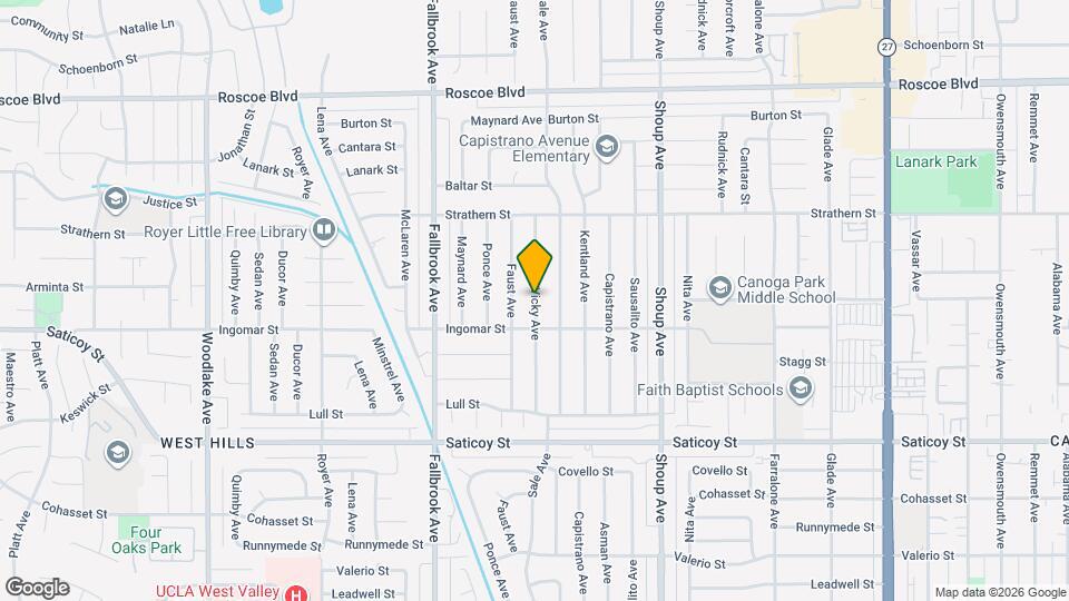 7827 Vicky Ave Mapa y Detalles de la Ubicación