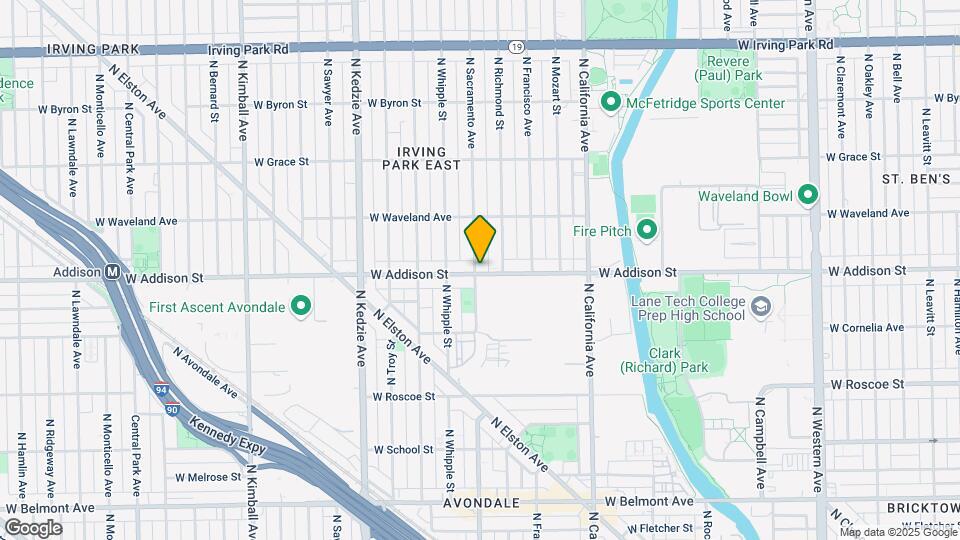3601 N Sacramento Ave Mapa y Detalles de la Ubicación
