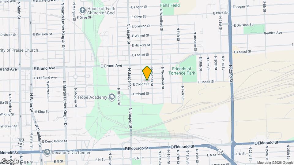 1344 E Condit St Map and Location Details