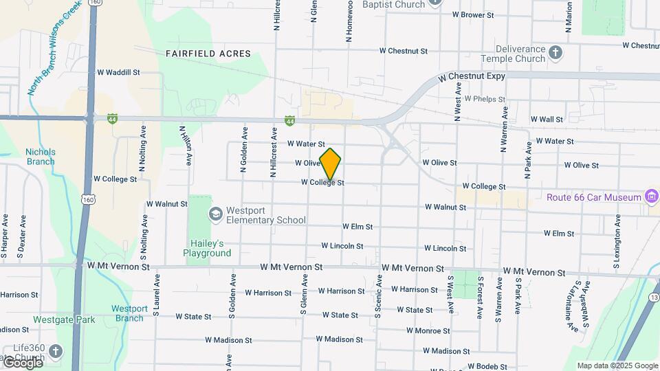2822 W College St Map and Location Details
