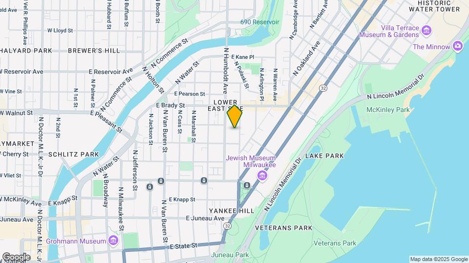 1629-1631 N Franklin Pl, Unit 1631A Map and Location Details