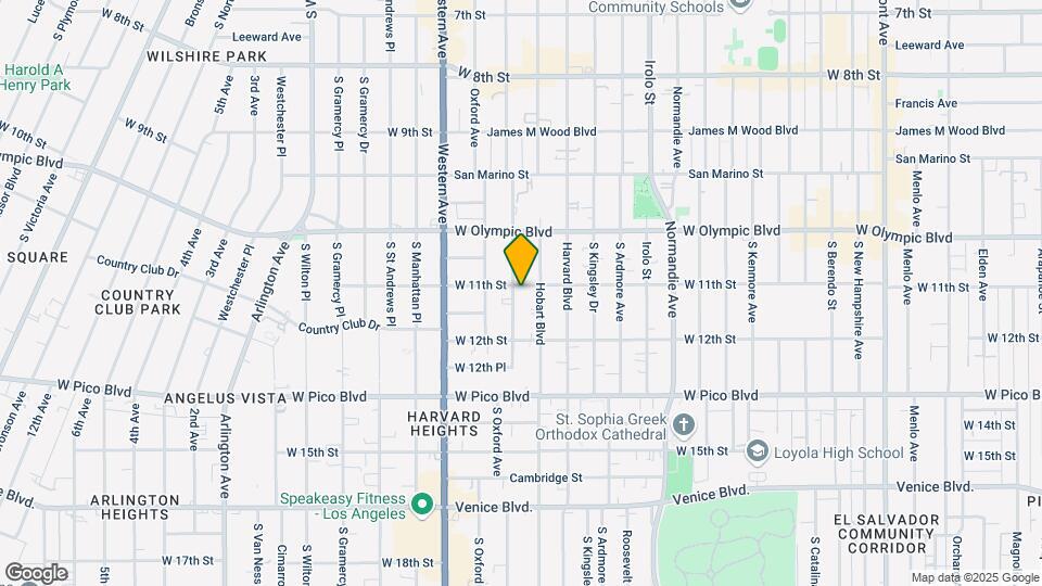 1106 S Serrano Ave Map and Location Details