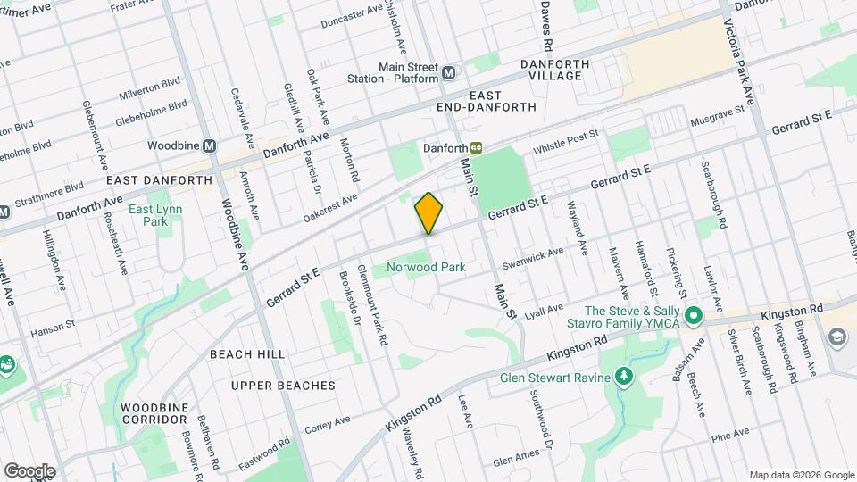 2159 Gerrard St E, Unit Main Map and Location Details