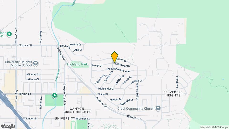 490 Glenhill Dr Map and Location Details