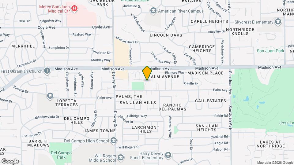 6901 Palm Ave Mapa y Detalles de la Ubicación
