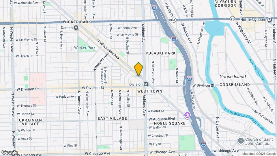 1248 N Milwaukee Ave Mapa y Detalles de la Ubicación