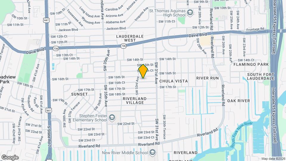 3201 SW 16th Ct Mapa y Detalles de la Ubicación