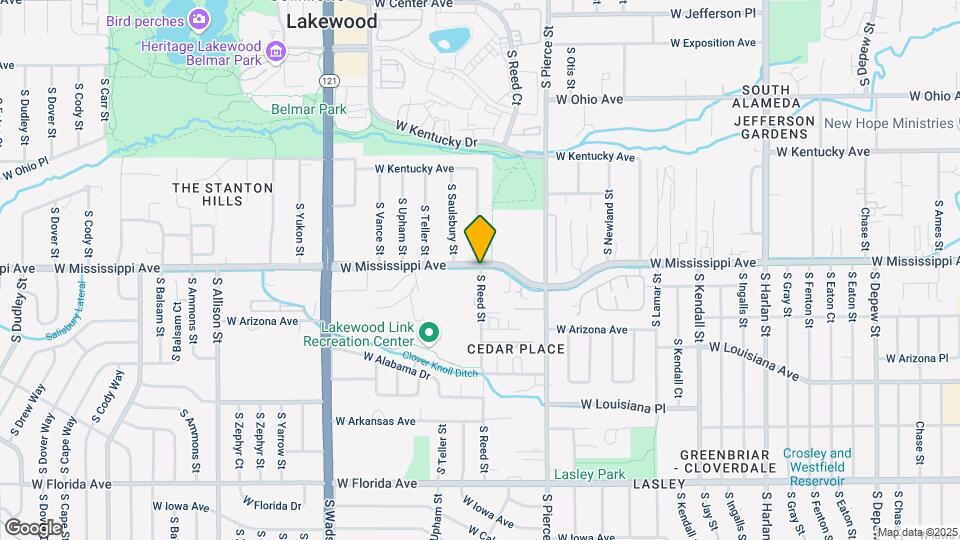1183 S Reed St Map and Location Details