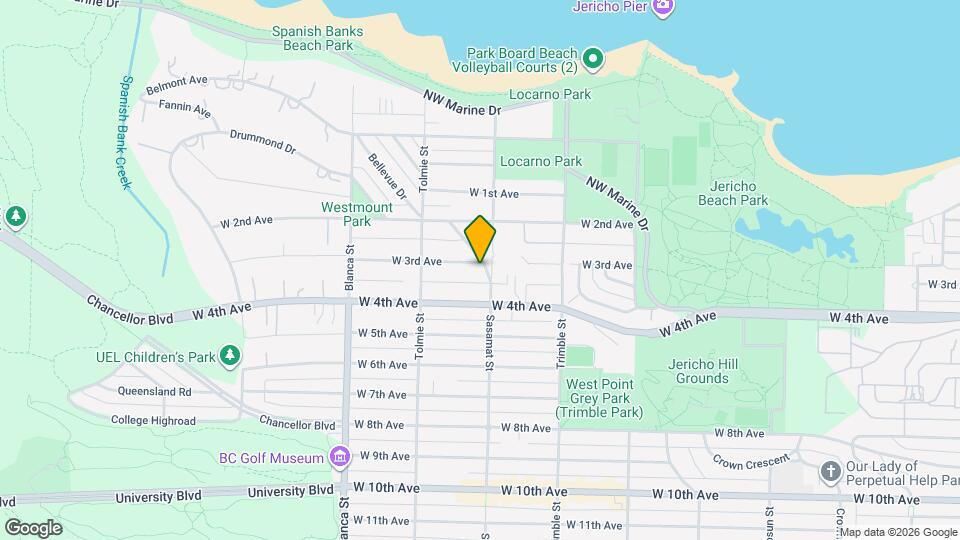4514 Bellevue Dr Map and Location Details
