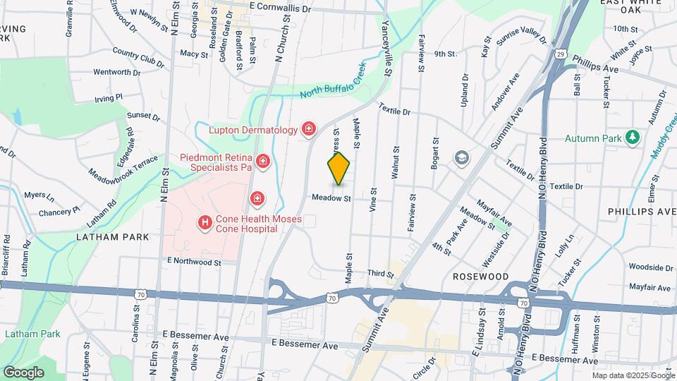 1302 Cypress St Map and Location Details