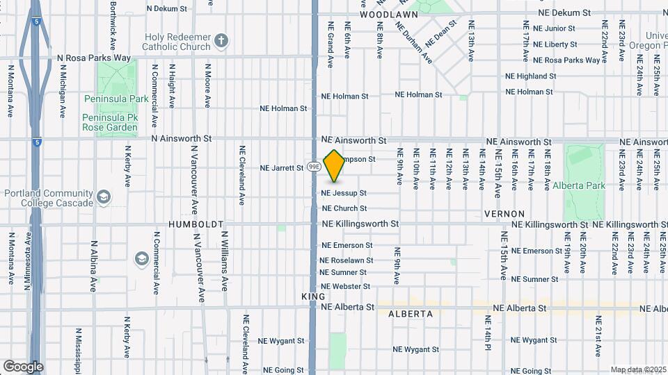 485 NE Jessup St Mapa y Detalles de la Ubicación