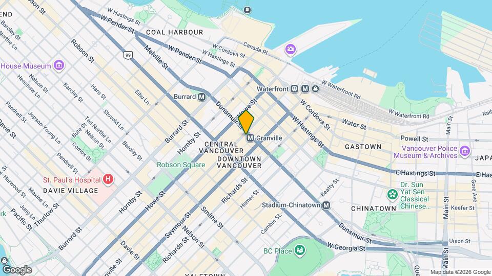 The Hudson Map and Location Details