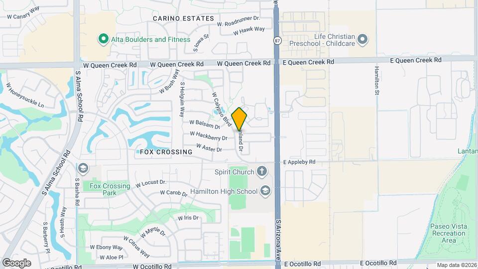 3340 S Sunland Dr Map and Location Details