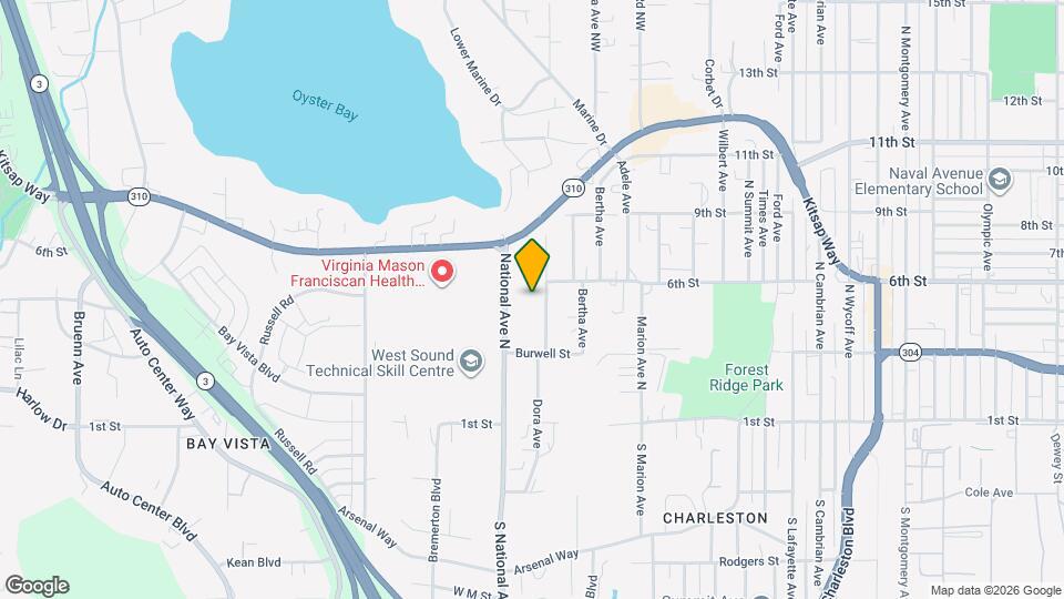 500 S National Ave Map and Location Details