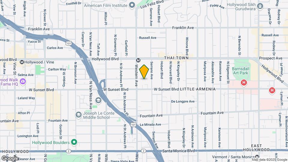 5432 Harold Way Map and Location Details