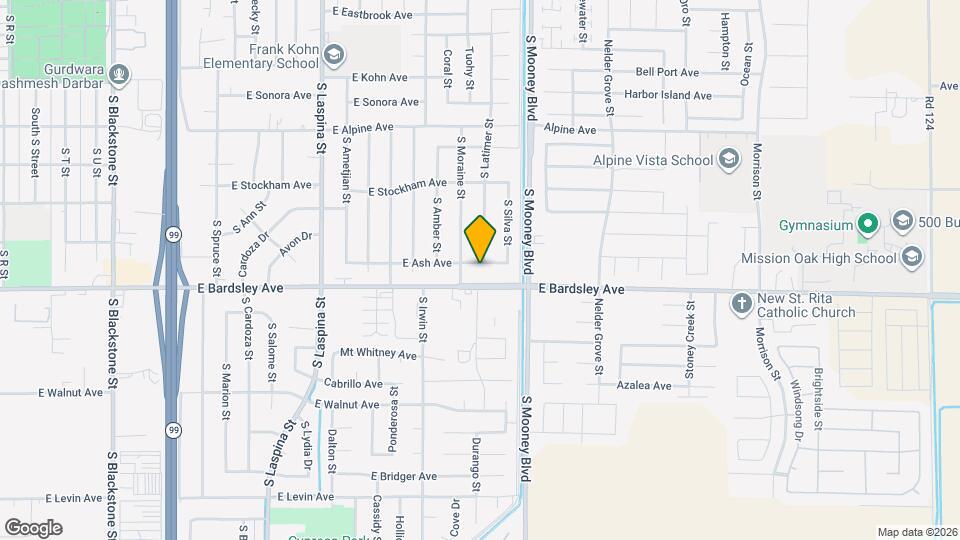 2059 E Ash Ave Map and Location Details