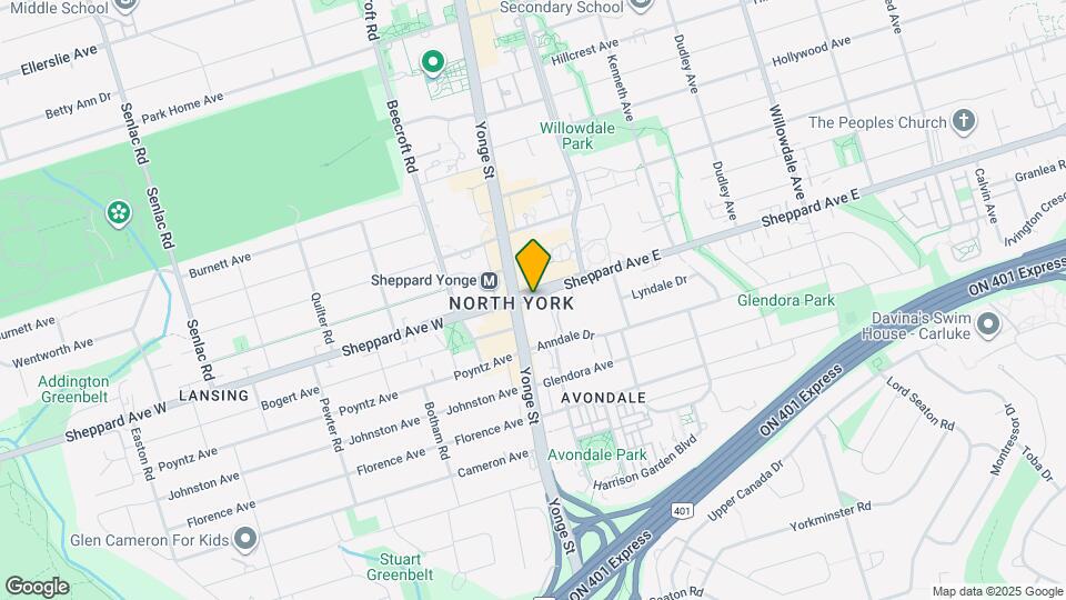 5 Sheppard Ave Map and Location Details