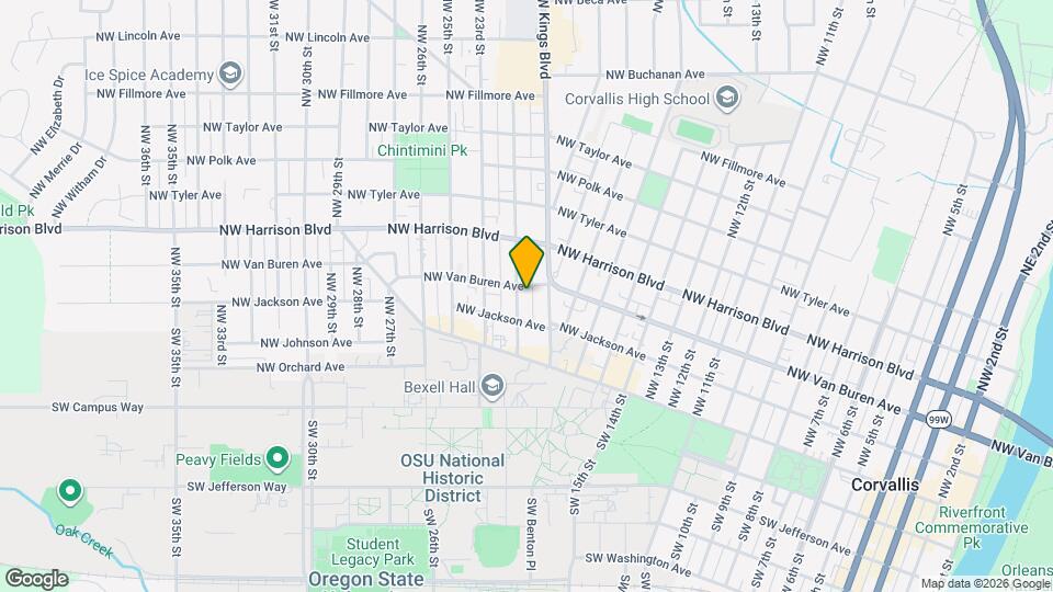 2056 NW Van Buren Ave Map and Location Details