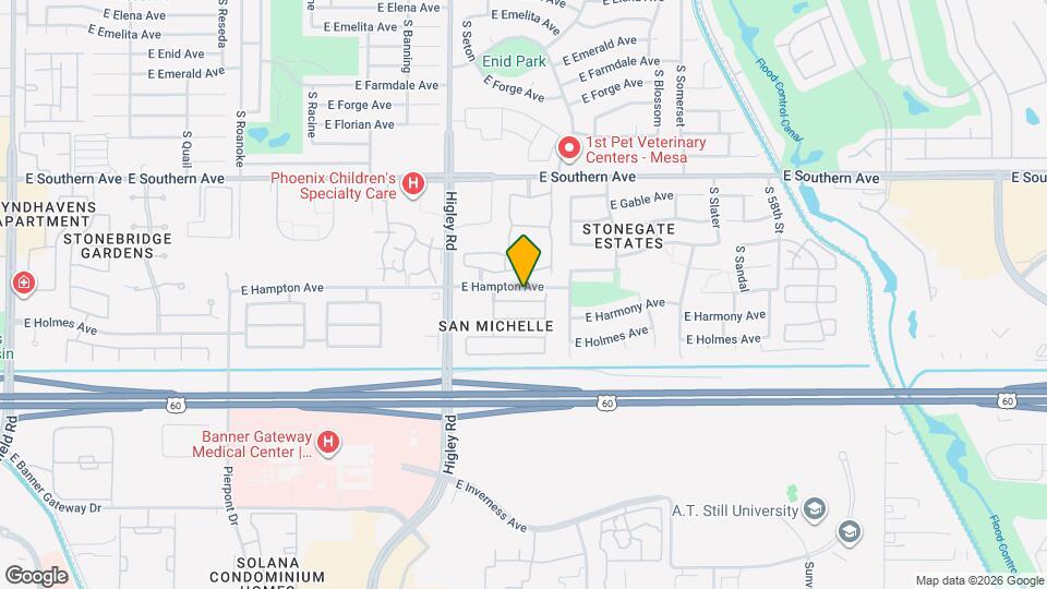 5334 E Harmony Ave Mapa y Detalles de la Ubicación