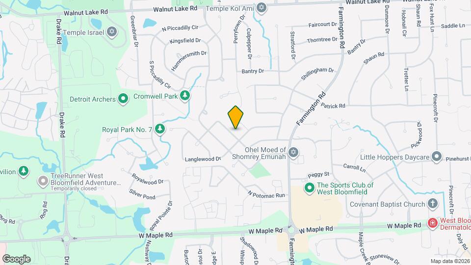 5226 Cedarhurst Dr Map and Location Details