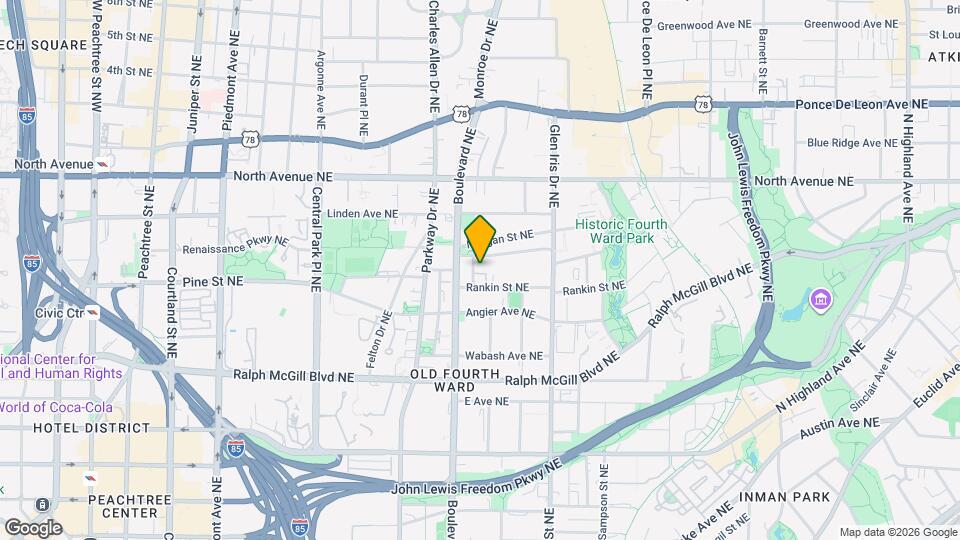 504 Rankin St NE Map and Location Details