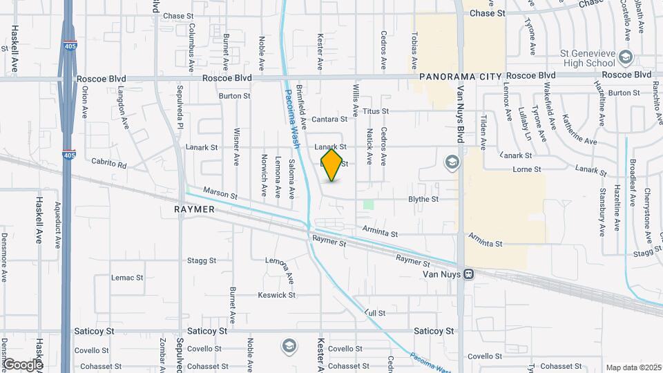 14848 Strathern St Map and Location Details