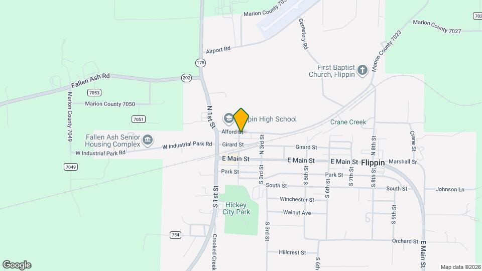 206 N 2nd St Map and Location Details