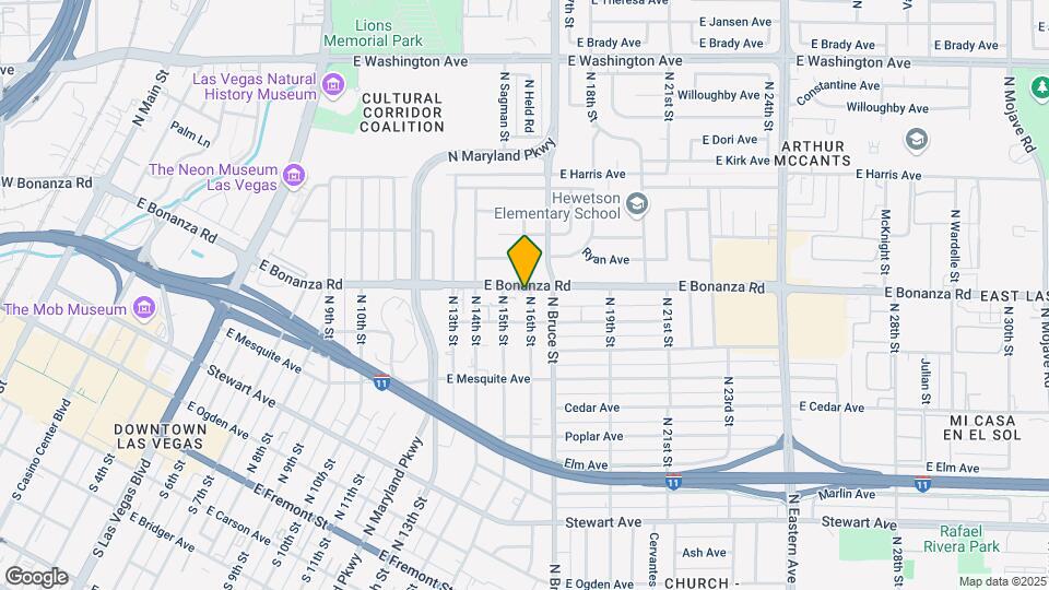 521 N 16th St Map and Location Details