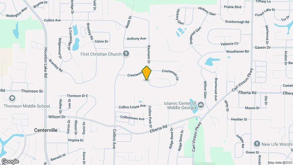 105 Crestwood Cir Map and Location Details