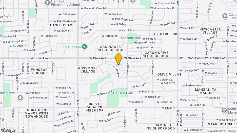 8847 N 47th Ln Map and Location Details