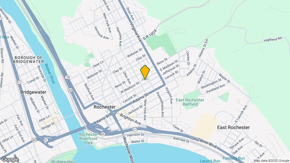 420 Jefferson St Map and Location Details