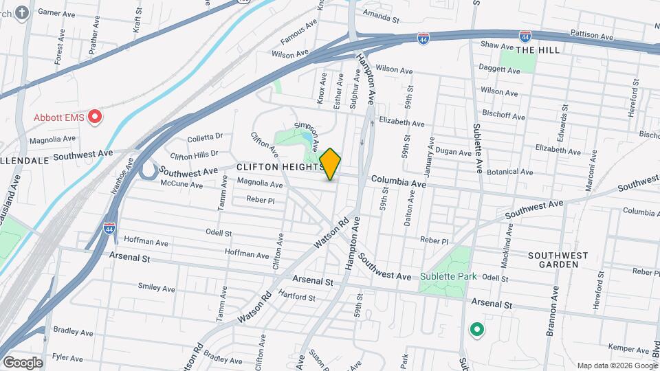 6011 Magnolia Ave, Unit 1E Map and Location Details