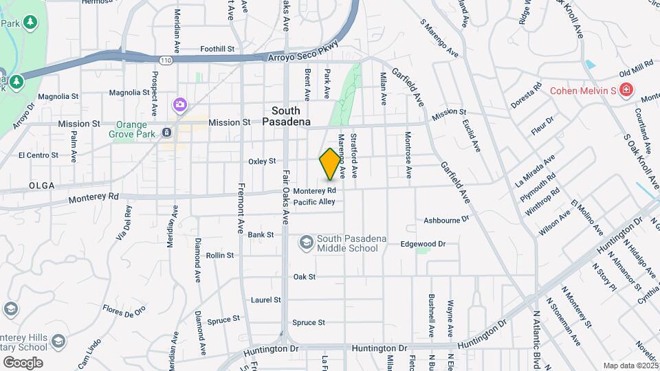 1730 Monterey Rd Map and Location Details