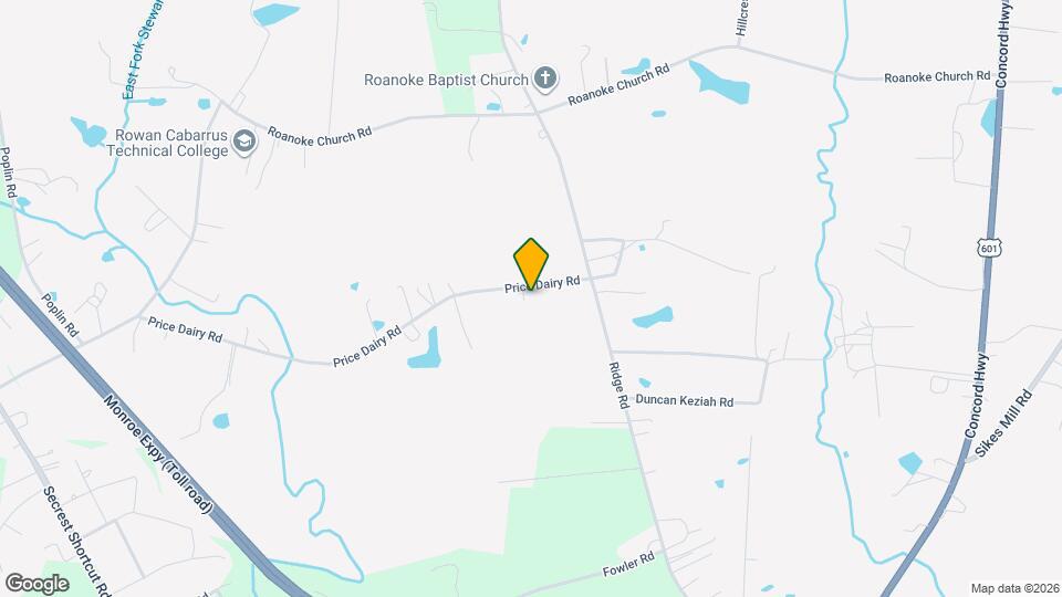 619 Price Dairy Rd Map and Location Details