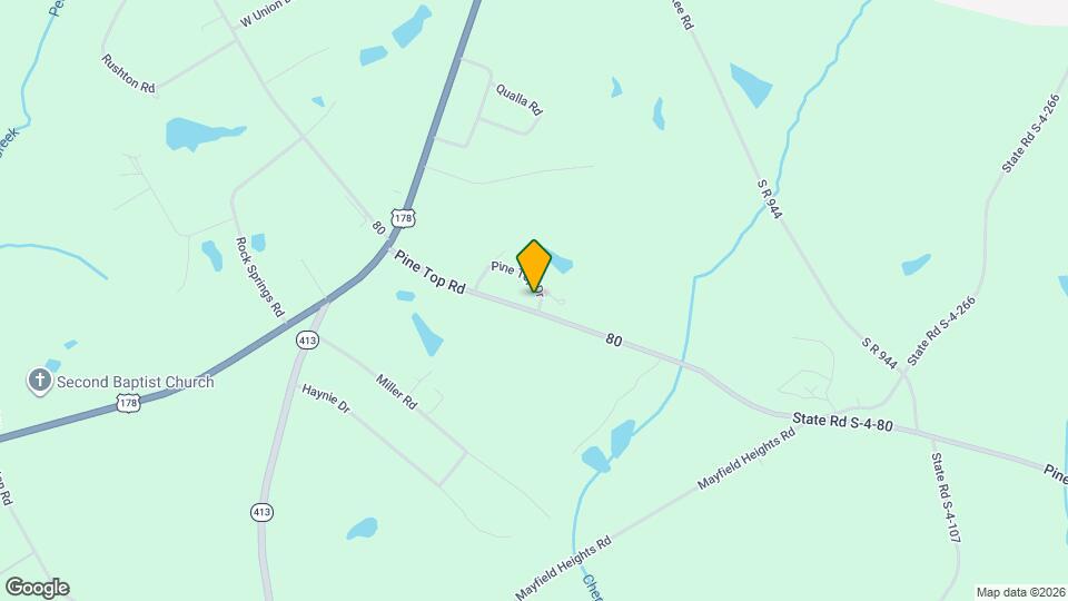 1139 Pine Top Rd Map and Location Details