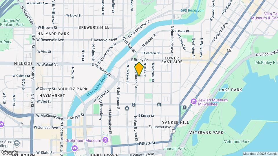 1612 N Van Buren St Map and Location Details