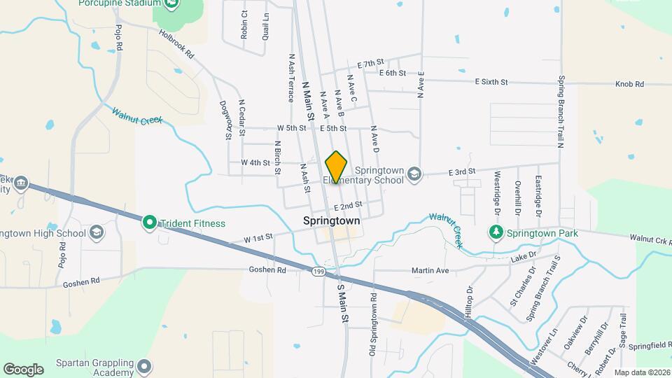 215 N Ave A Map and Location Details