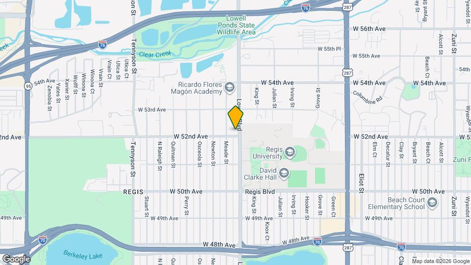 5201 Lowell Blvd Map and Location Details