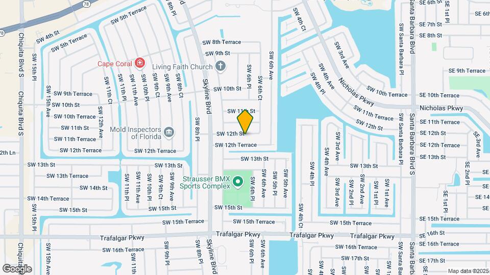 634 SW 12th St Map and Location Details
