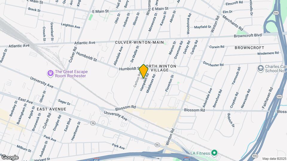 151 Hampden Rd Map and Location Details