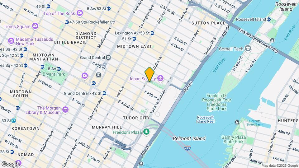 303 E 46th St Mapa y Detalles de la Ubicación