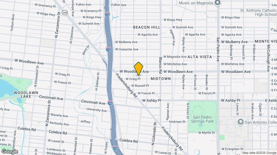 1025 W Craig Pl, Unit 1 Map and Location Details