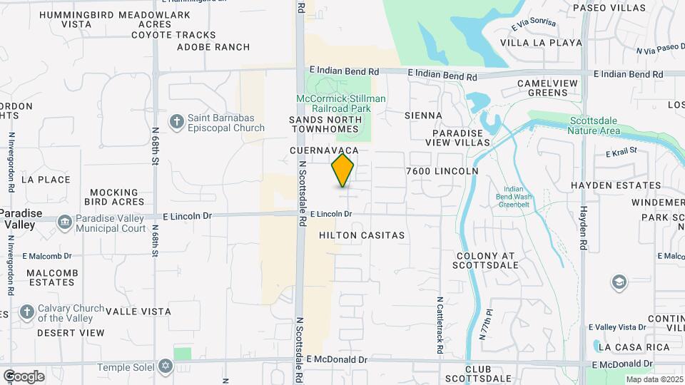 7322 E Sierra Vista Dr Map and Location Details